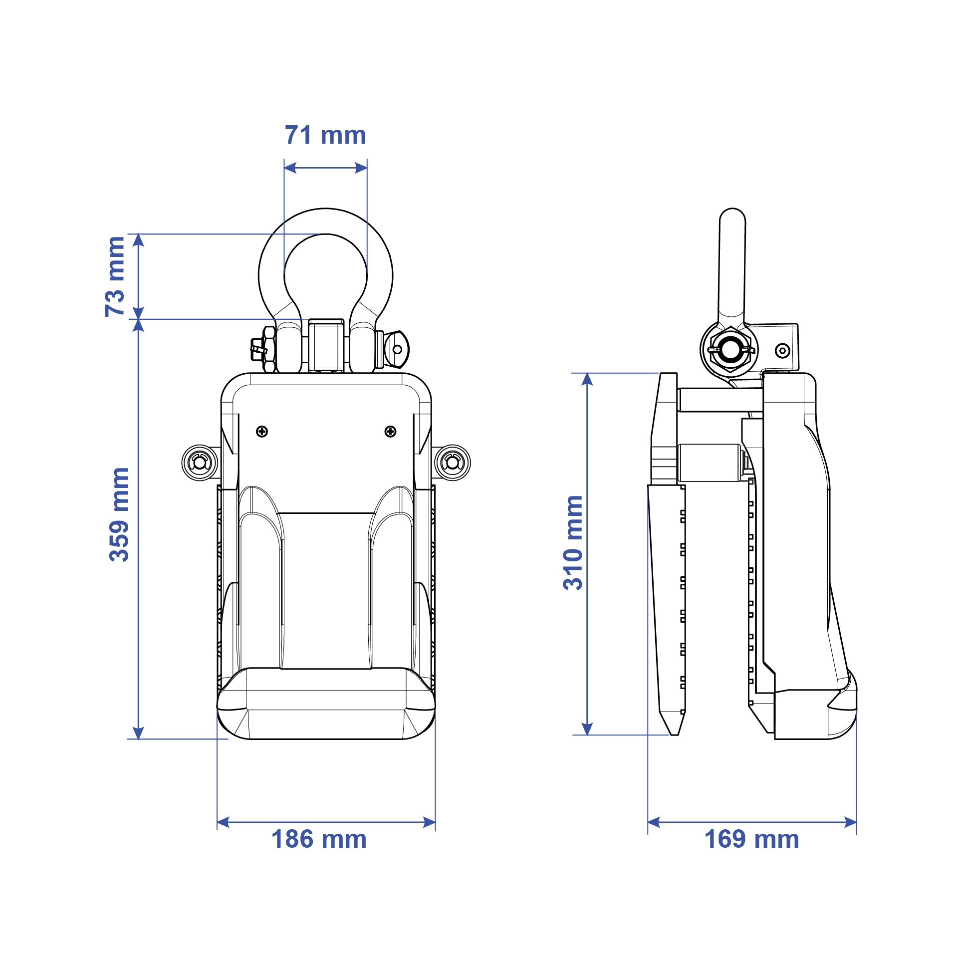 Aardwolf AL40A Automatic Stone Slab Lifter for 3–40 mm Granite and Marble Slabs