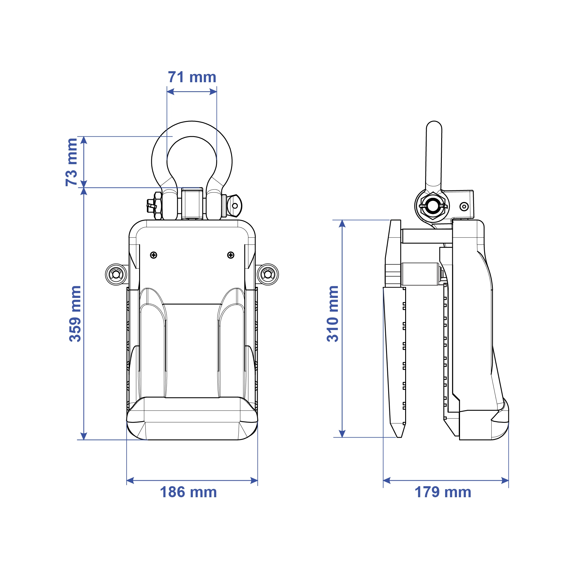 Aardwolf AL50A Automatic Stone Slab Lifter for 10–50 mm Granite and Marble Slabs