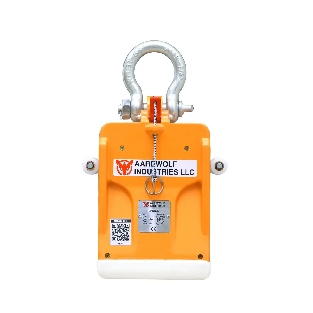 Aardwolf AL30 manual stone slab lifter for 0–30 mm granite and marble slabs