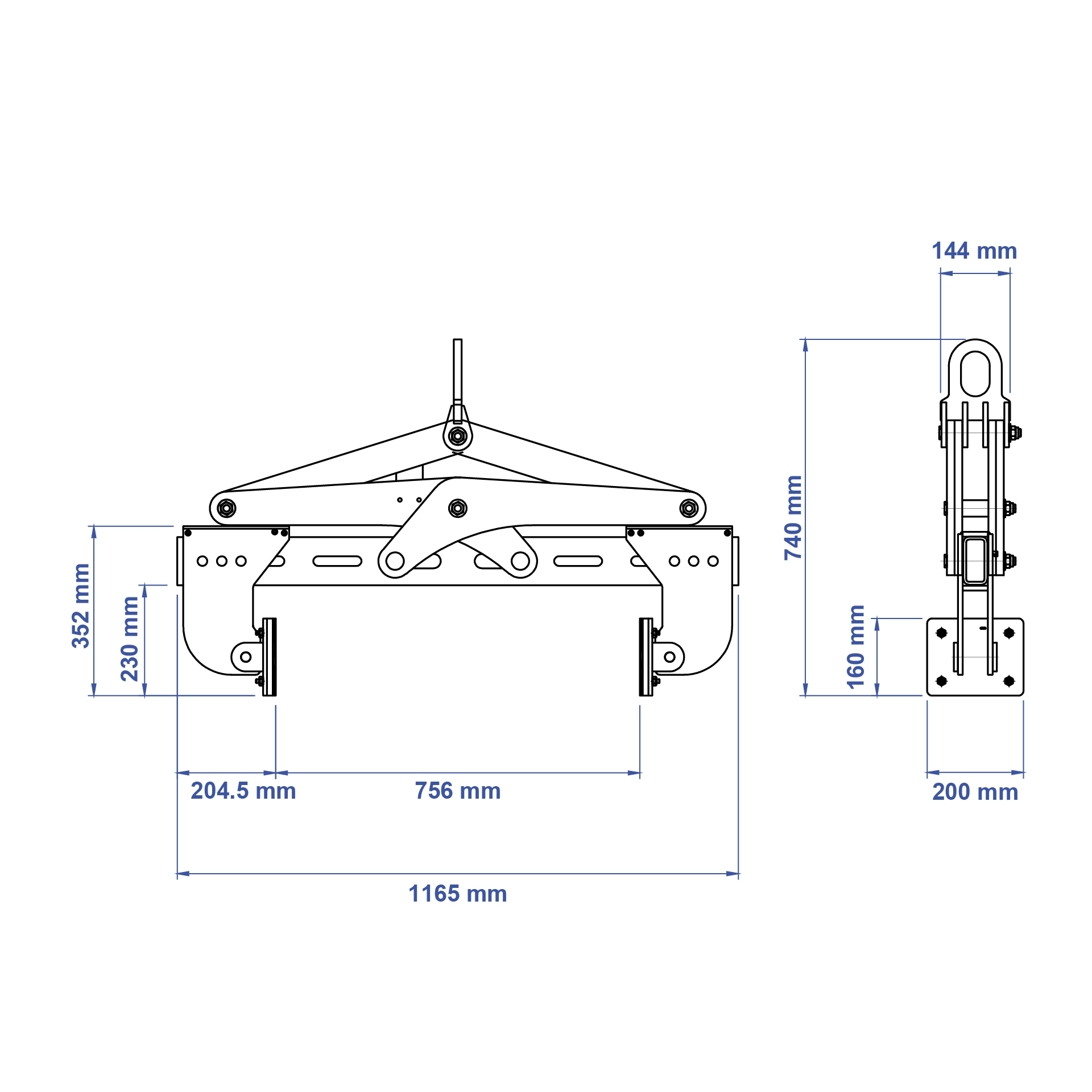 Aardwolf AHLC-730 Horizontal Lifting Clamp for slab and sheet handling