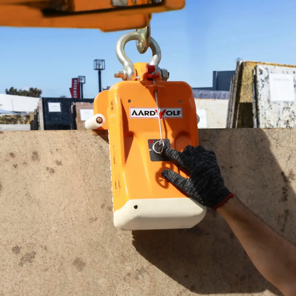 Aardwolf AL60 manual stone slab lifter for thick granite, marble and engineered stone slabs