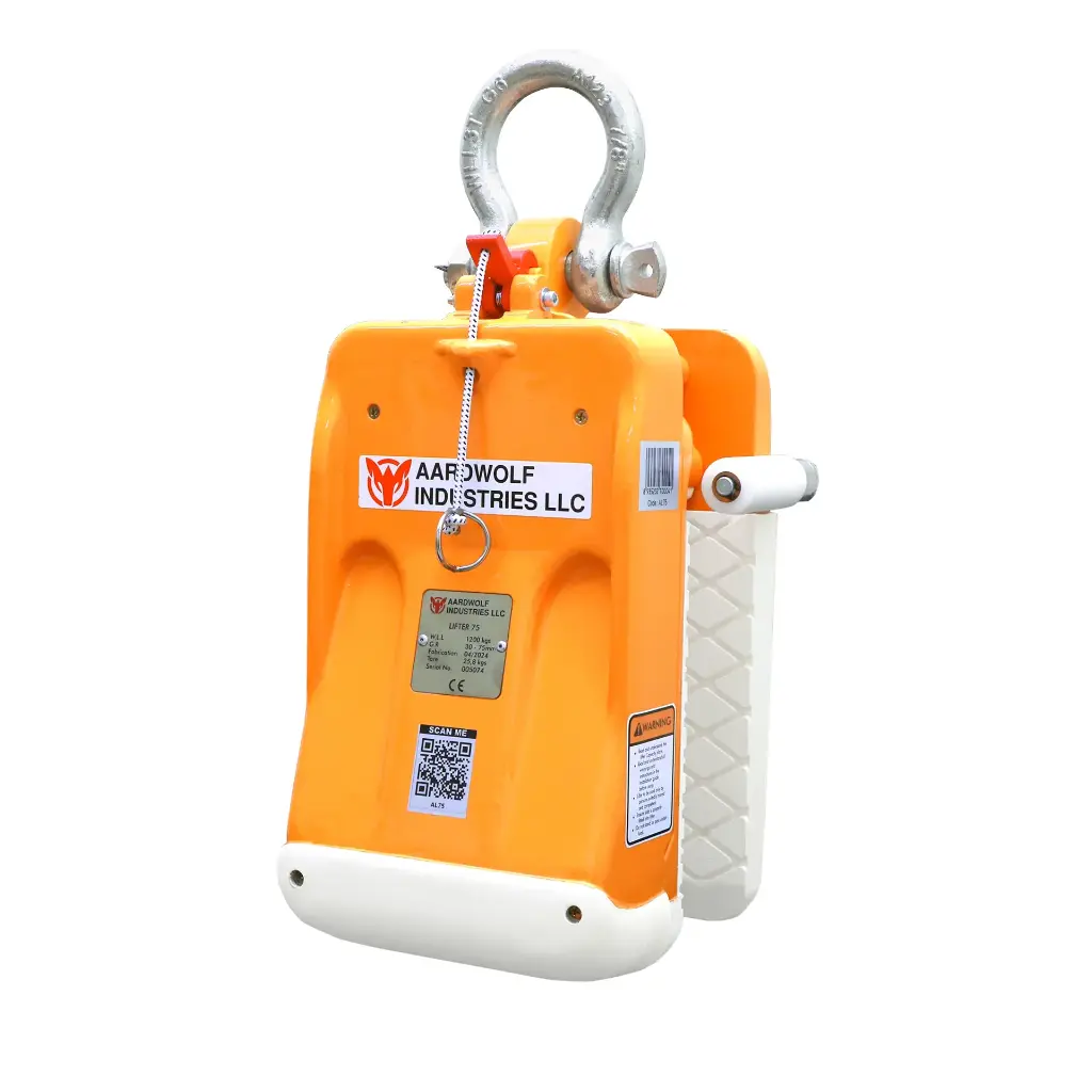 Aardwolf AL75 manual stone slab lifter for extra-thick granite, marble and engineered stone slabs