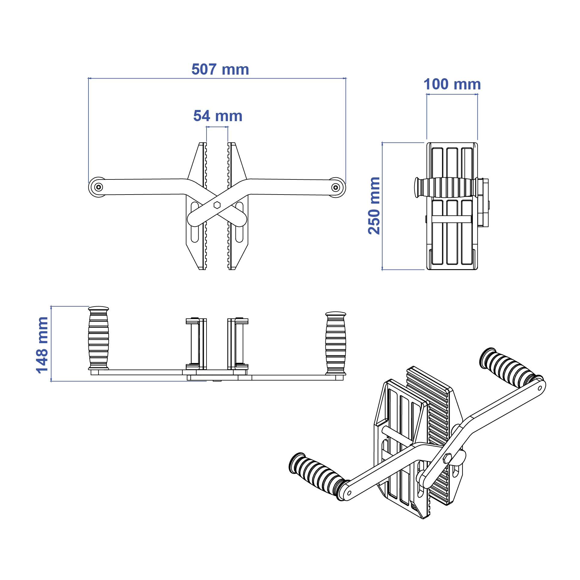 Aardwolf SCC03 Sheet Material Carry Clamp for secure panel handling