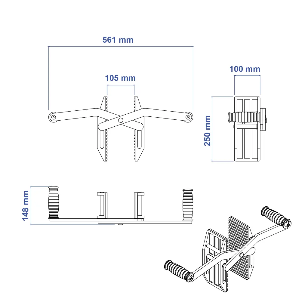 Aardwolf SCC05 Sheet Material Carry Clamp for stone and glass panels