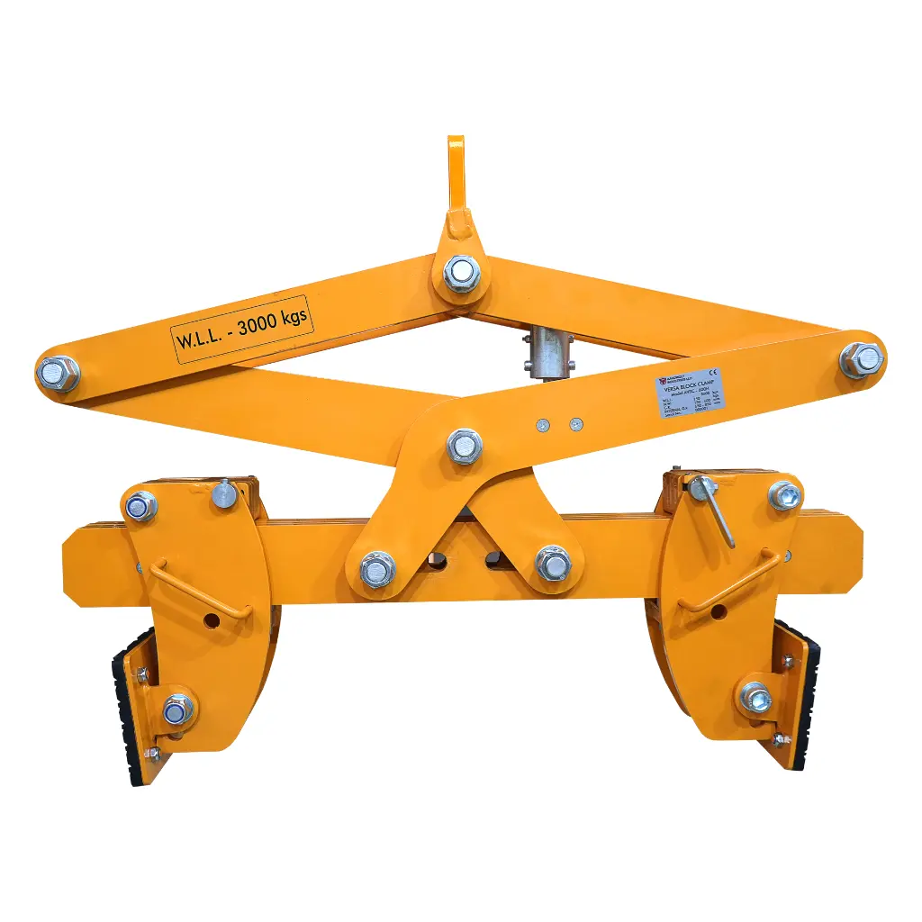 Aardwolf AVBC-600H Versa Block Clamp for heavy block and precast lifting