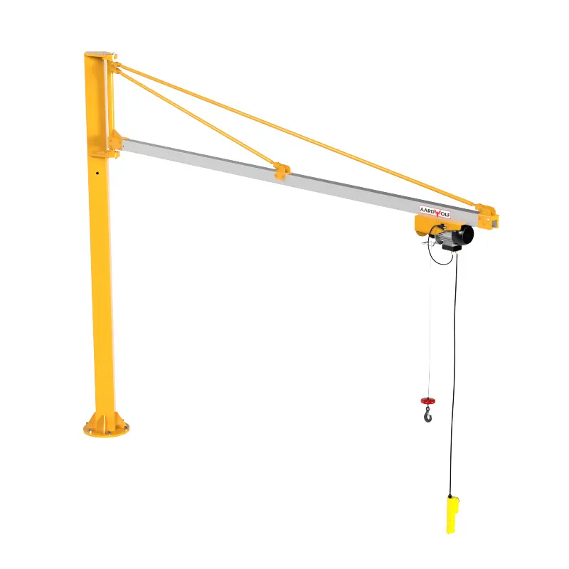 Aardwolf FMJC Floor-Mounted Jib Crane for workshop material handling