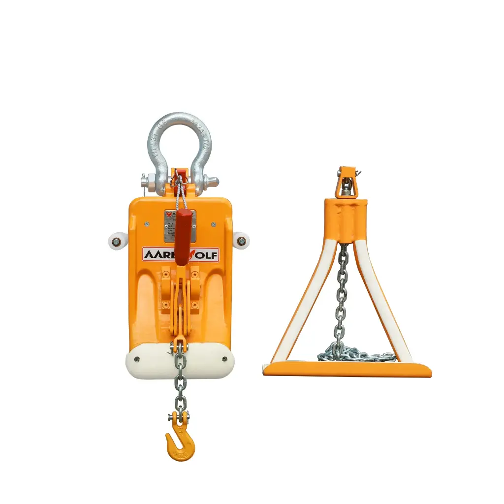 Aardwolf AL50B manual stone slab lifter with over-center lever and support bracket