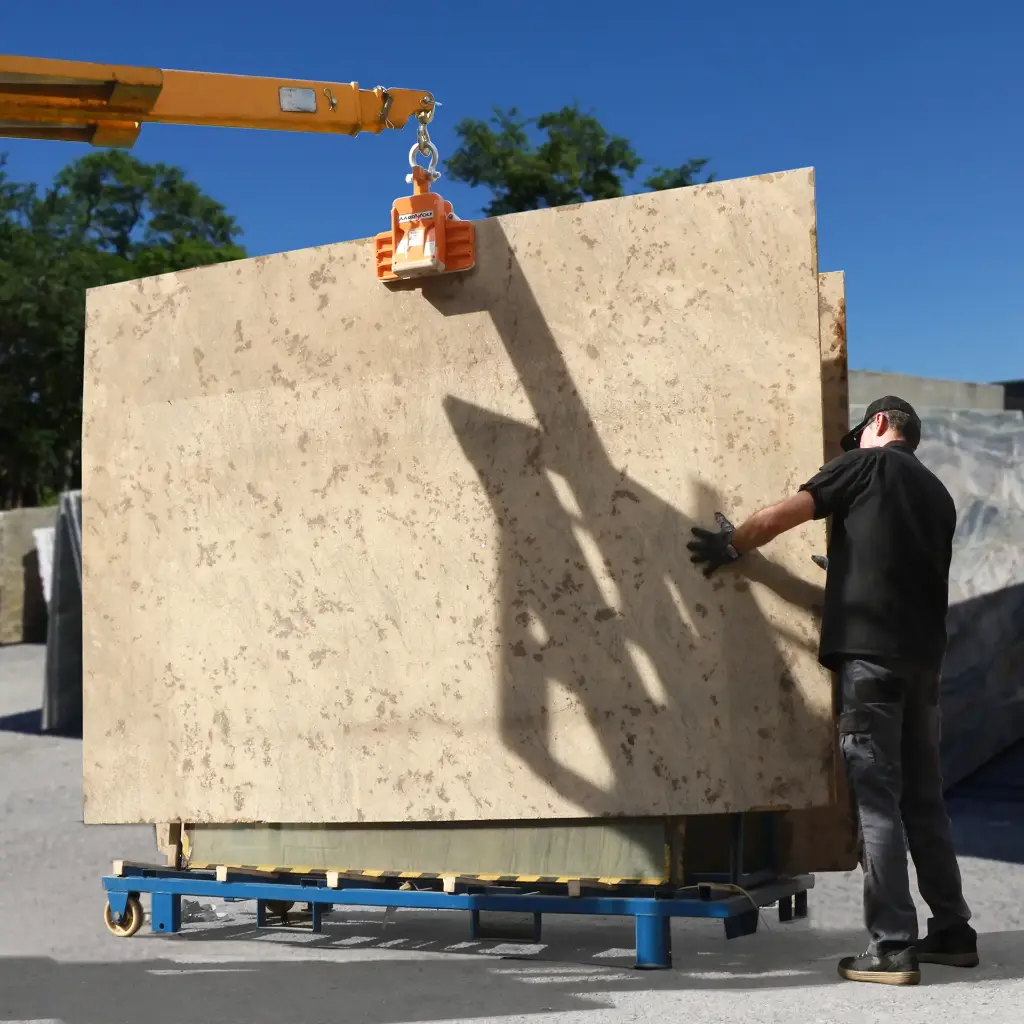 Aardwolf AL20AWJ automatic wide jaw slab lifter for  glass, porcelain and ceramic panels