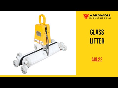 Aardwolf AGL32 mechanical glass lifter with side support arms for 2–32 mm flat glass sheets