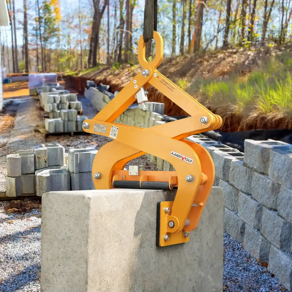 Aardwolf ASL300 Scissor Clamp Lifter for large stone and precast components