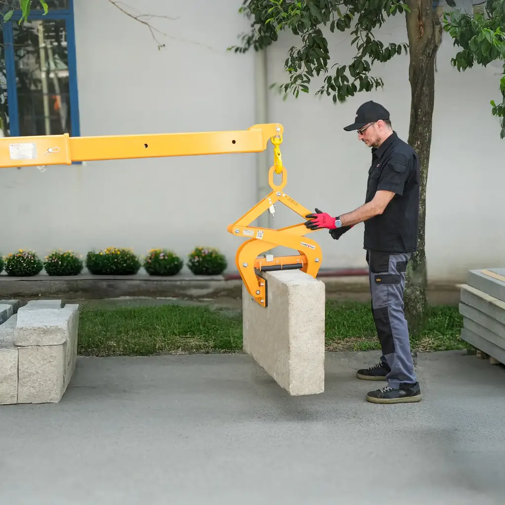 Aardwolf ASL300 Scissor Clamp Lifter for large stone and precast components