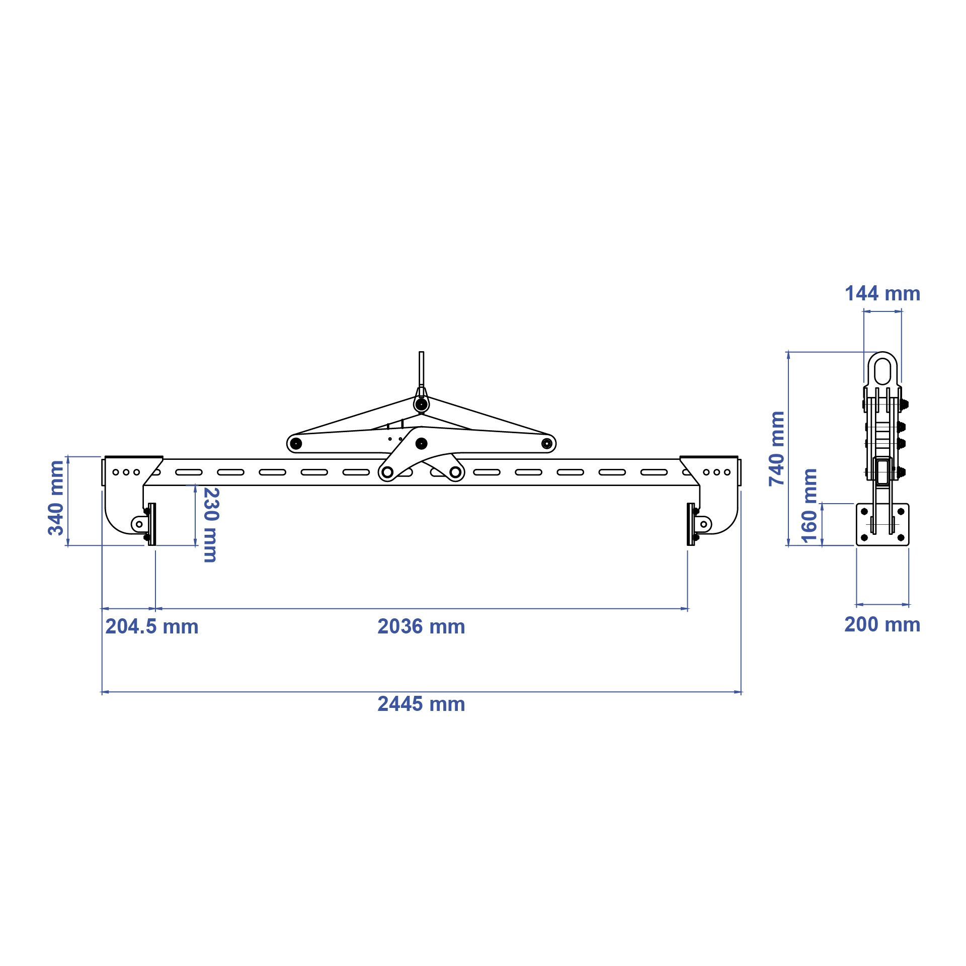 Aardwolf AHLC-2010 Horizontal Lifting Clamp for large stone slabs