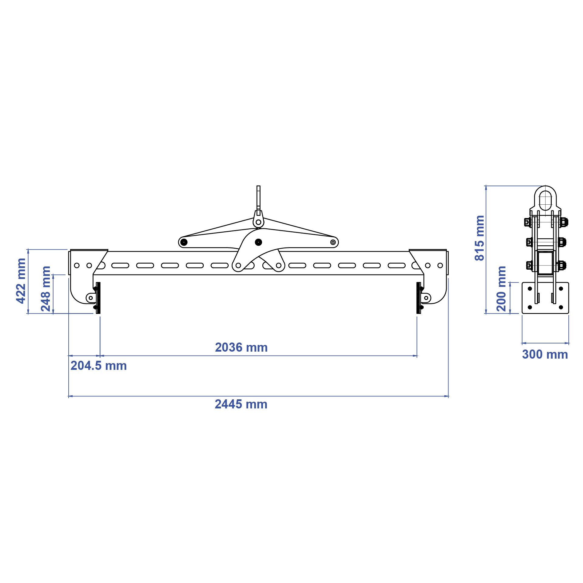 Aardwolf AHLC-2010-4T Heavy Duty Horizontal Lifting Clamp