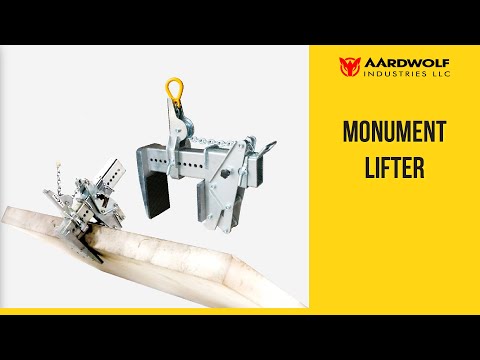 Aardwolf GPM1500A Monument Clamp for heavy monuments and stone blocks