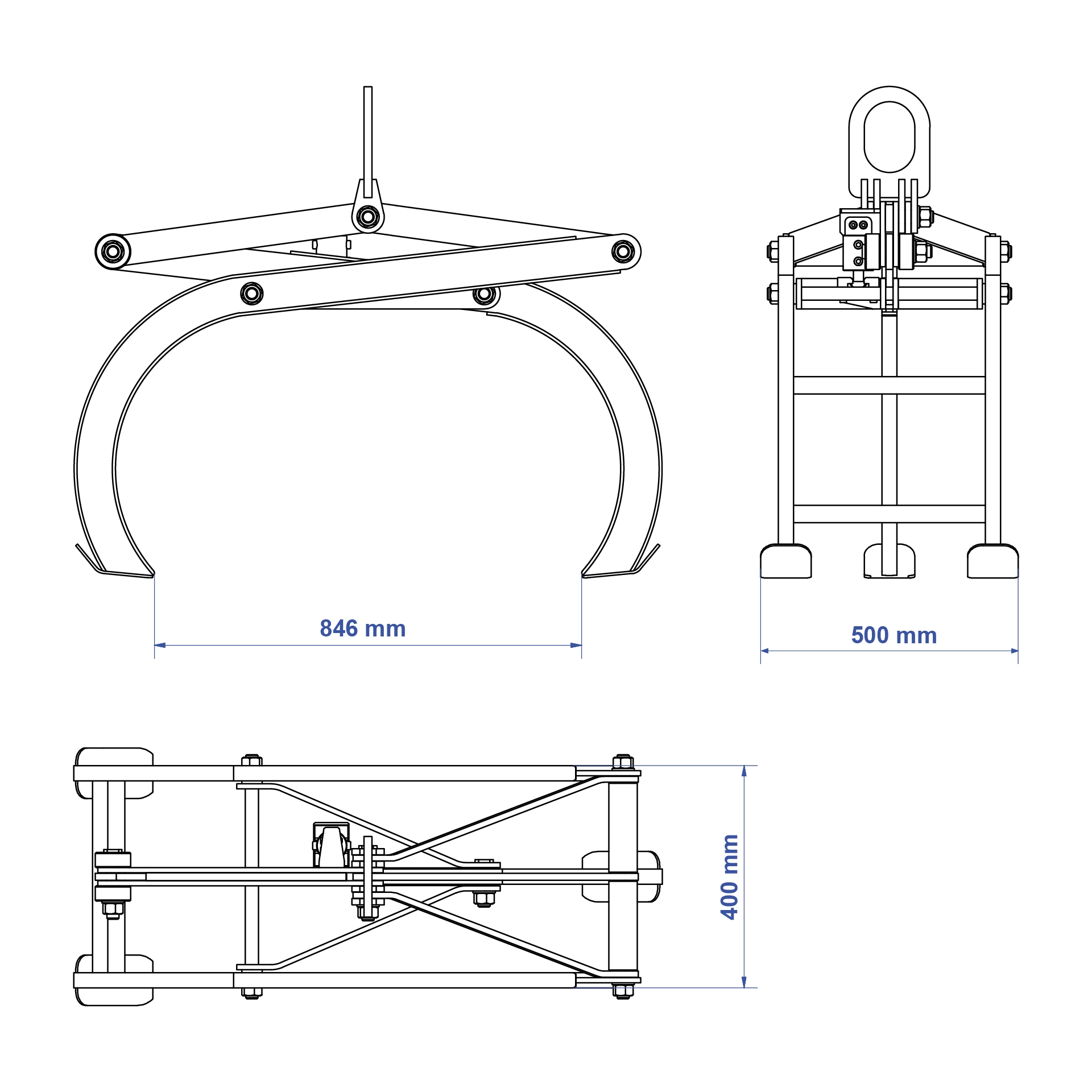Aardwolf ARL-800 Rock Lifter Grapple for rocks and boulders