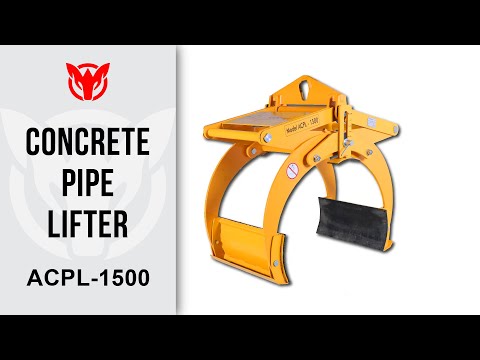 Aardwolf ACPL1500 Concrete Pipe Lifter for utility and infrastructure projects