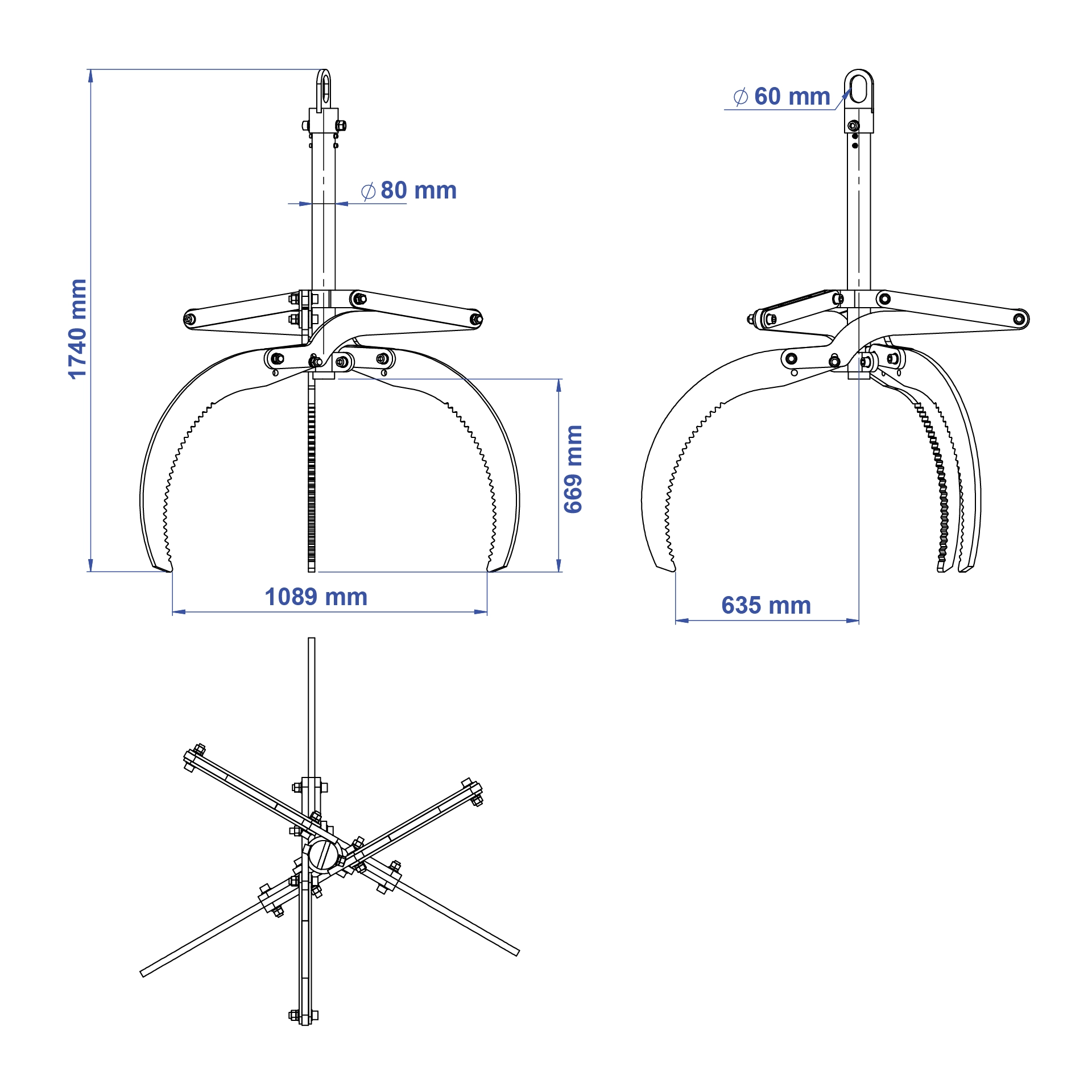 Aardwolf ASG Stone Lifter Grapple for irregular stone handling