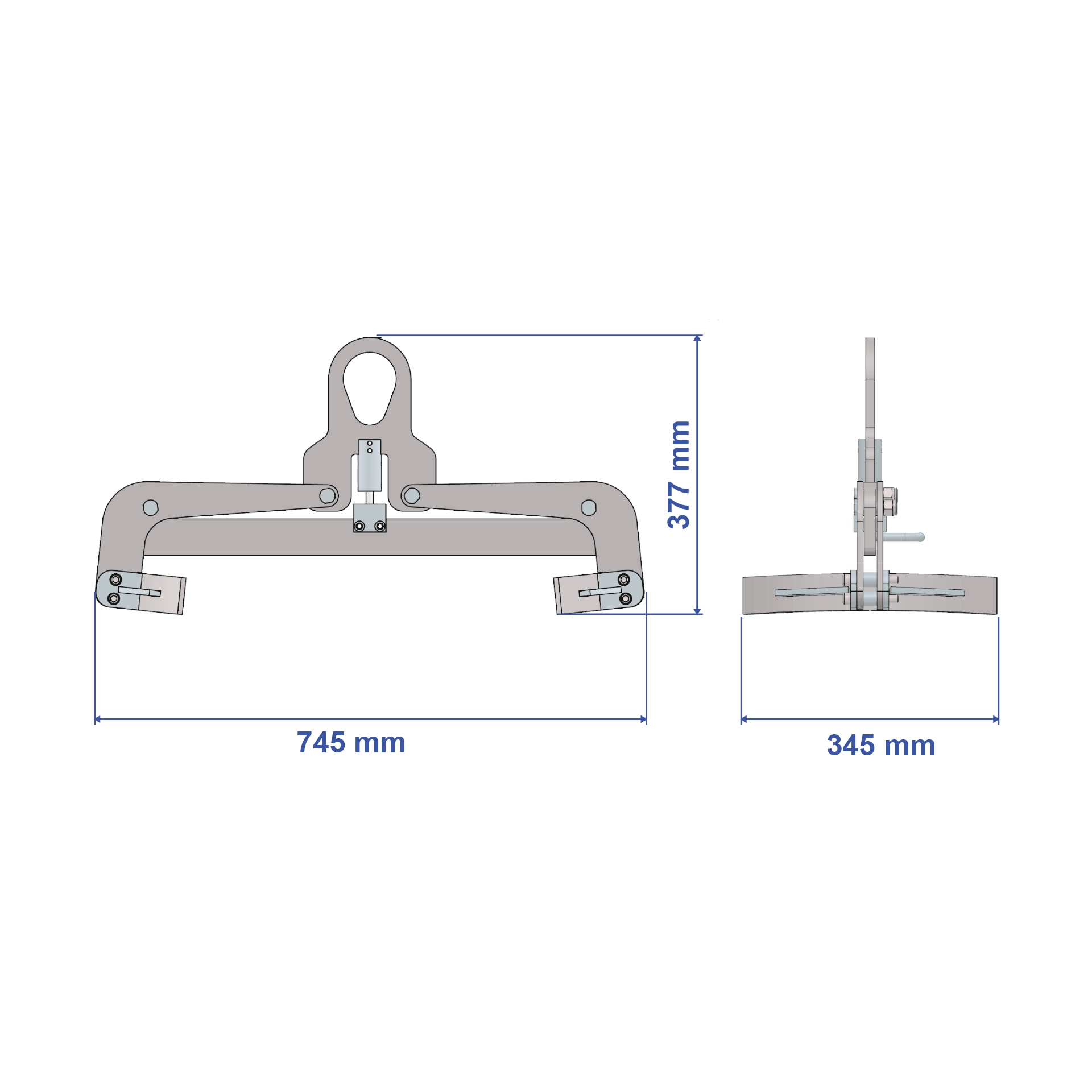 Aardwolf PHA4000 Pipe Handling Attachment for large pipe lifting