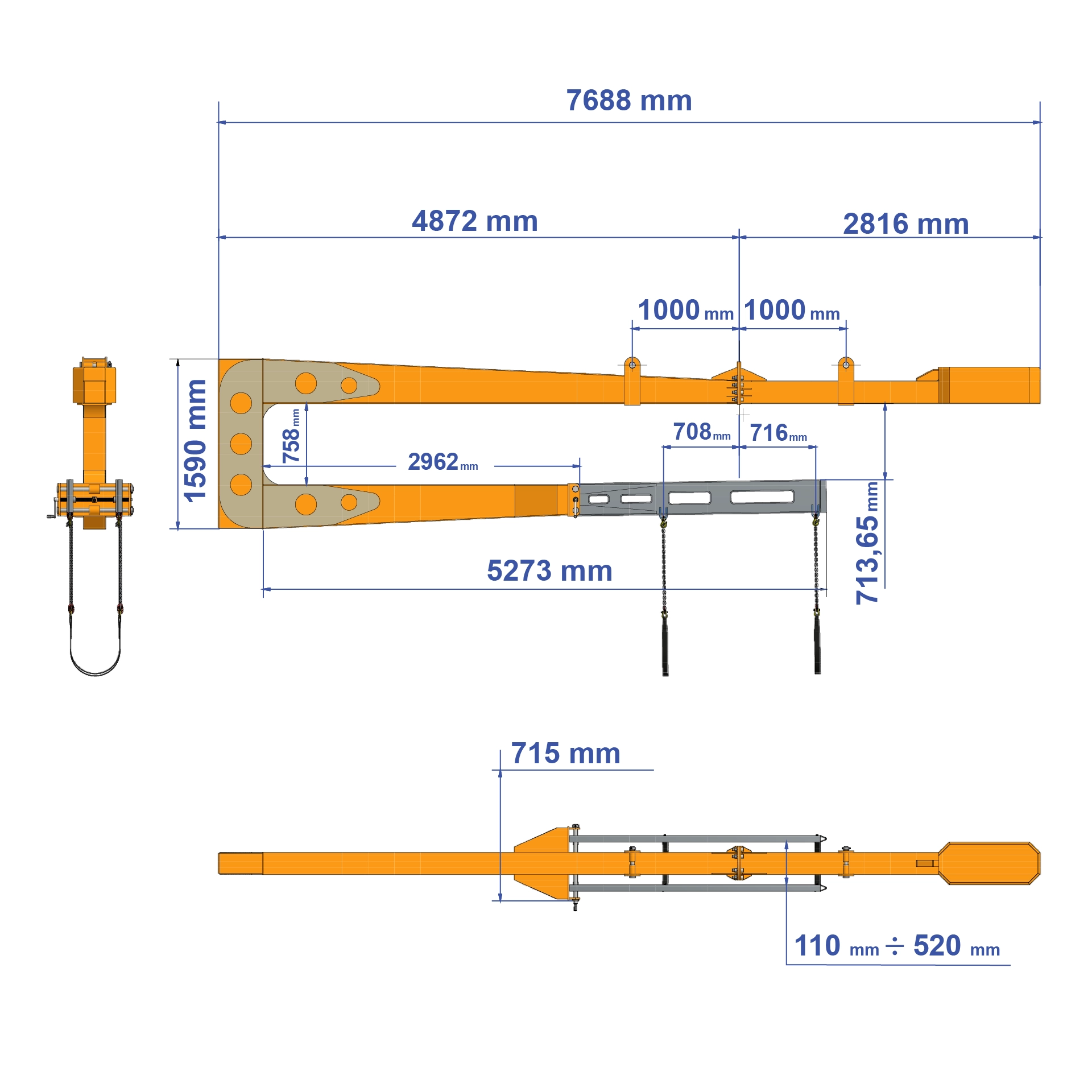 Aardwolf SBH01 Slab Bundle Handler for bundled stone slabs