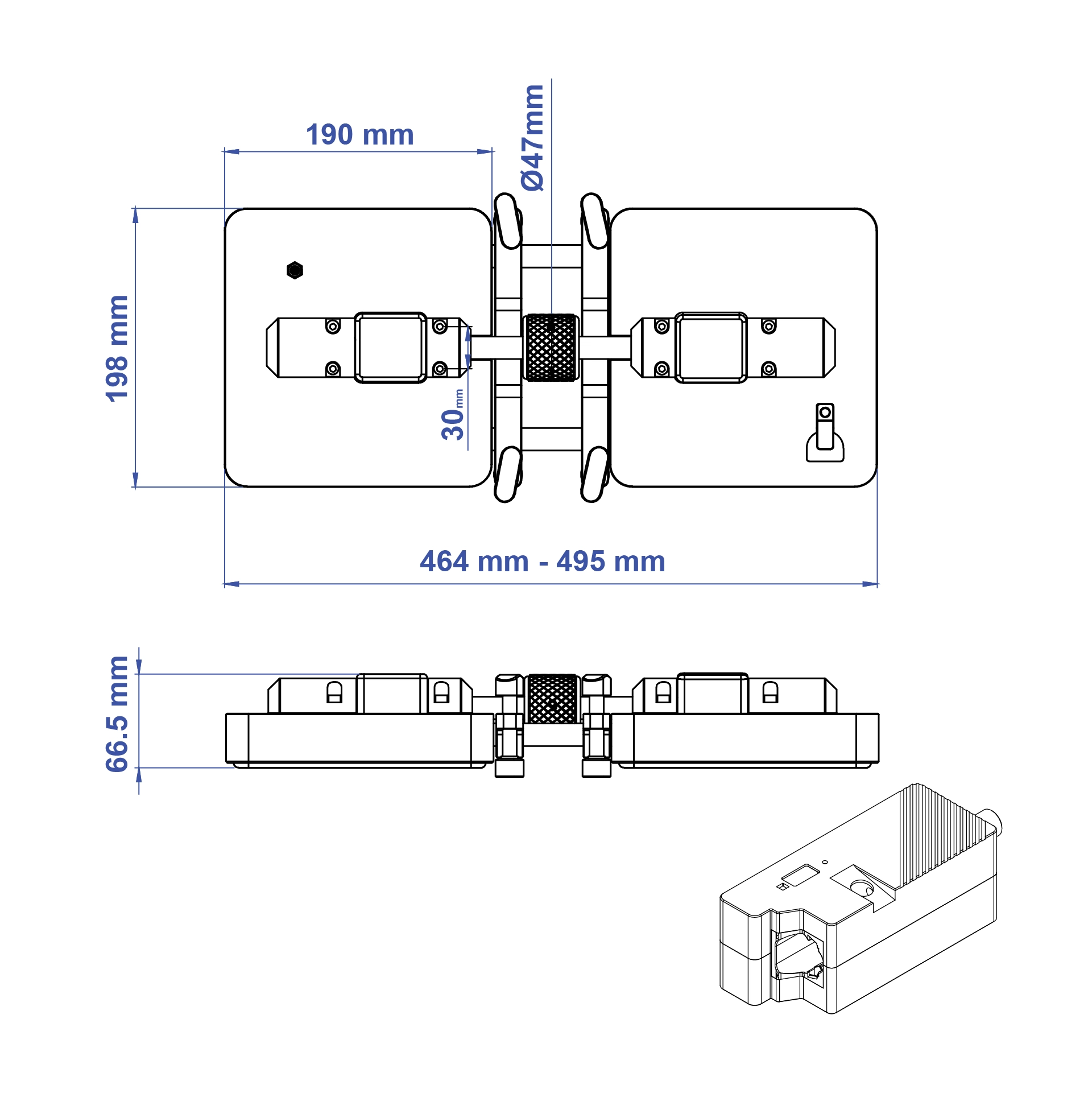 Aardwolf BOSS Baretty Joint Setter for stone countertop seam alignment