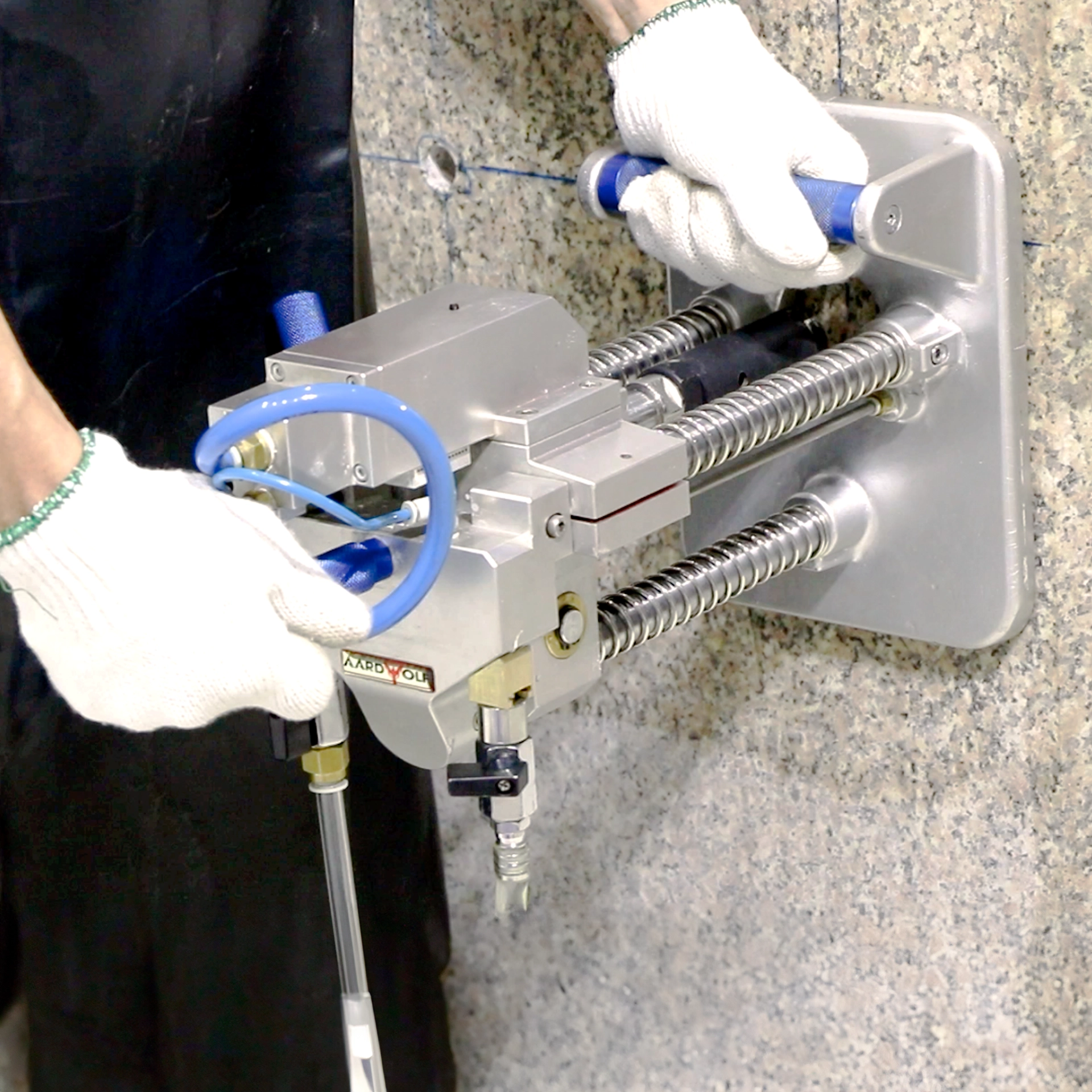 Aardwolf APADM Portable Air Drill Machine for stone fabrication