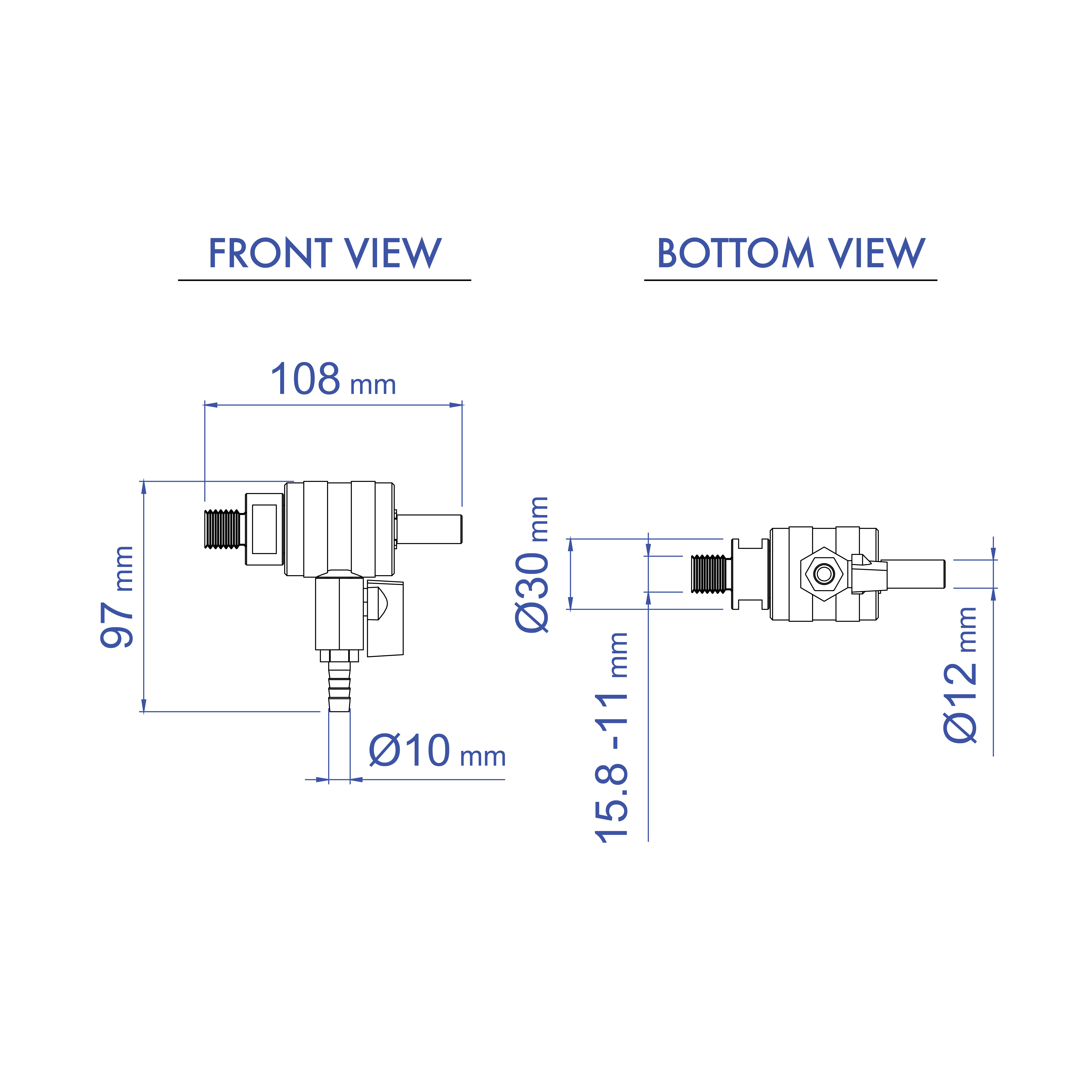 Aardwolf WS03 Water Swivel for controlled wet drilling