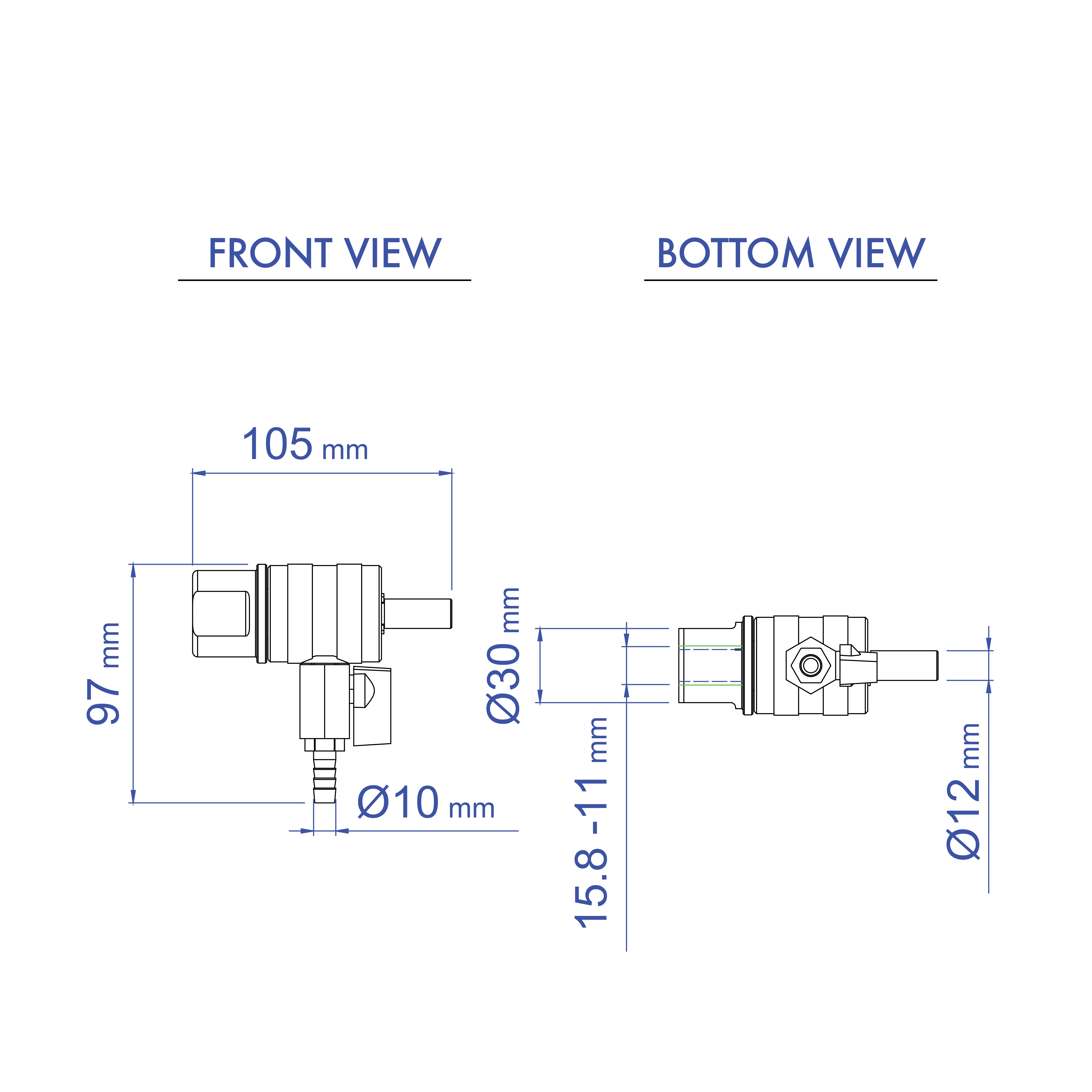 Aardwolf WS06 Water Swivel for stone fabrication drilling