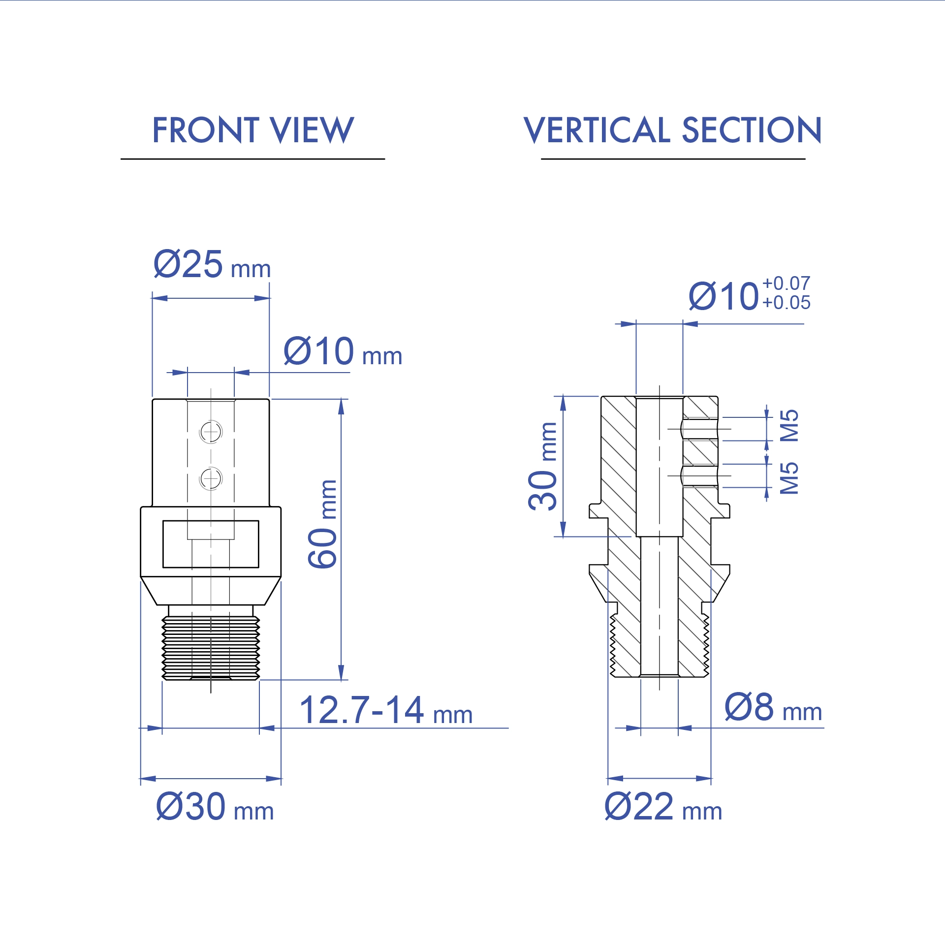 Aardwolf WSDA01 Water Swivel Adapter for wet stone drilling connections