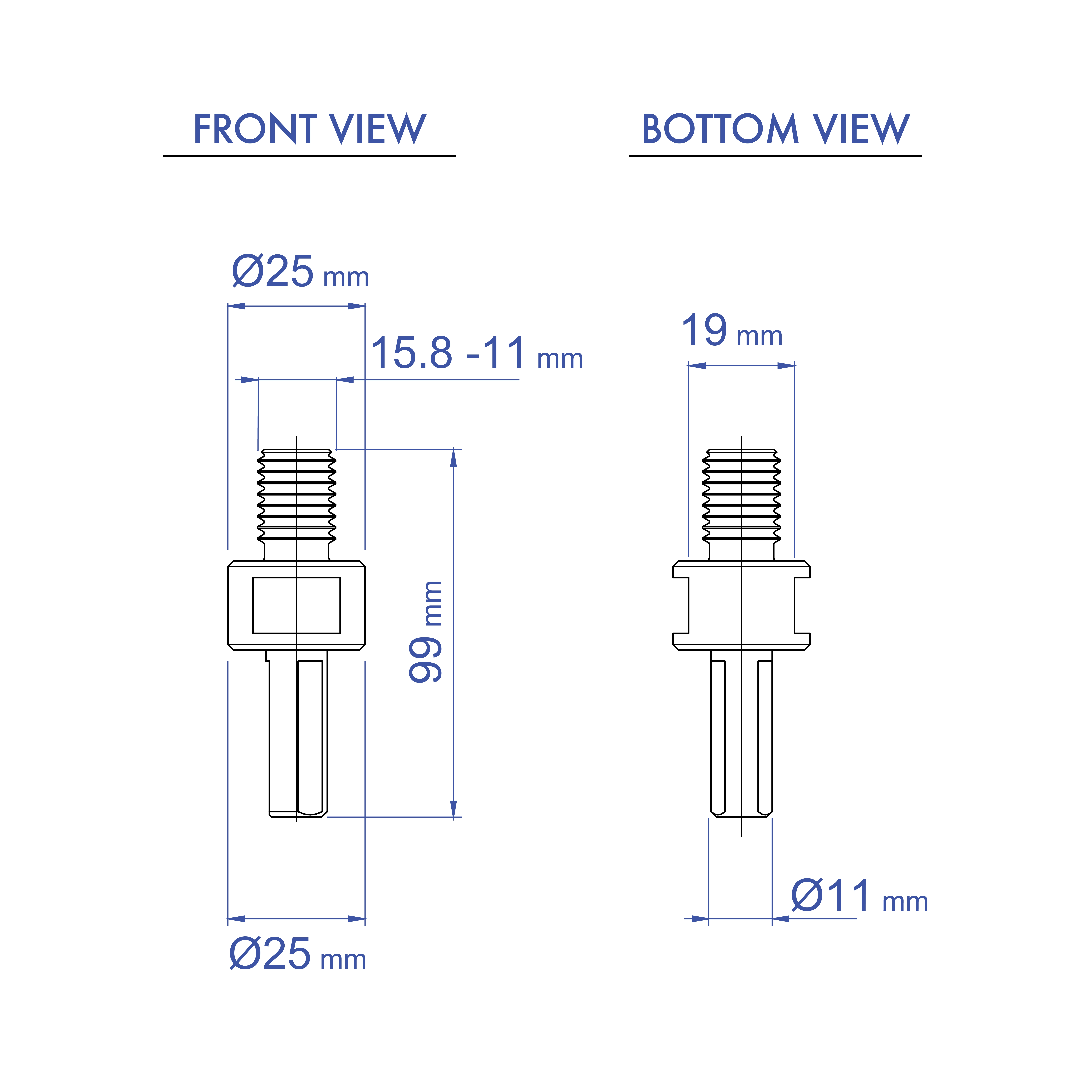Aardwolf WBDA02 Core Bit Drill Adaptor for stone fabrication drilling