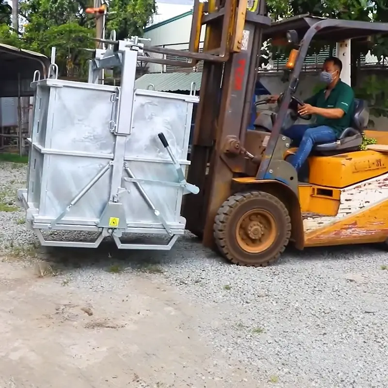 Aardwolf ADBB2000 Drop Bottom Bin for industrial scrap and waste handling