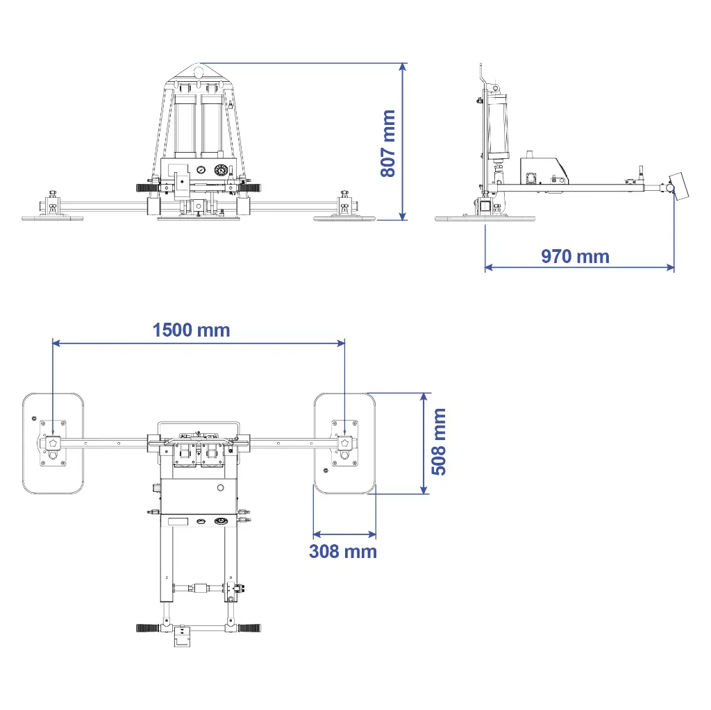 Aardwolf AVLP3-600P Pro Vacuum Lifter for industrial fabrication