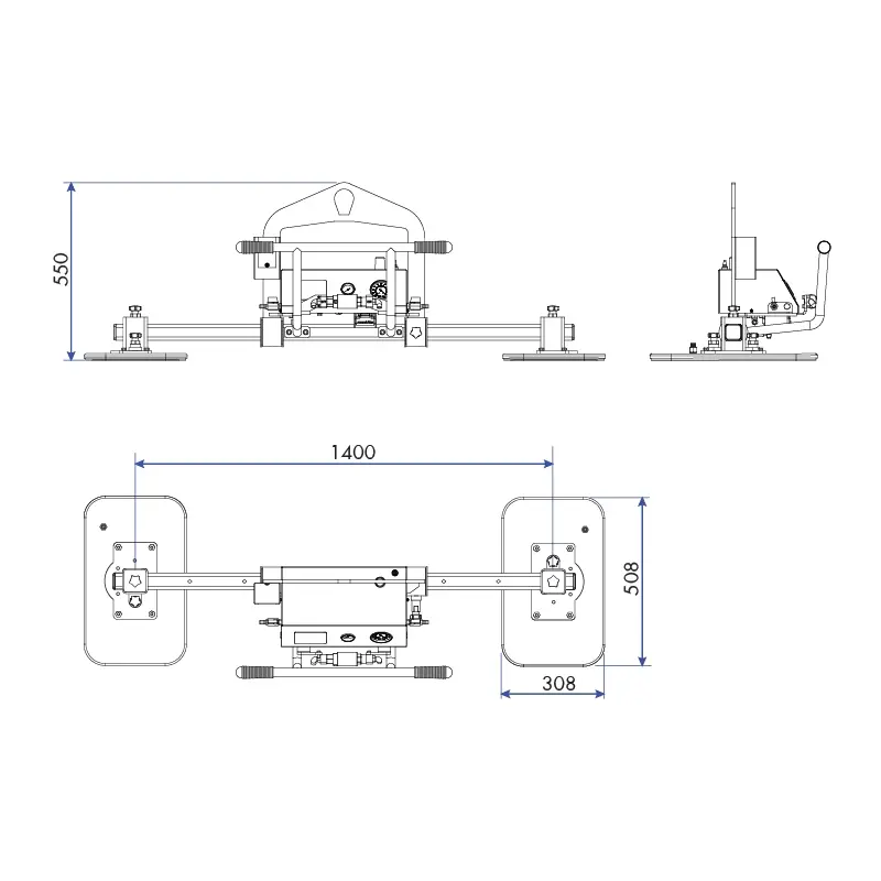 Aardwolf AVLM2-500 Vacuum Lifter for smooth sheet material handling