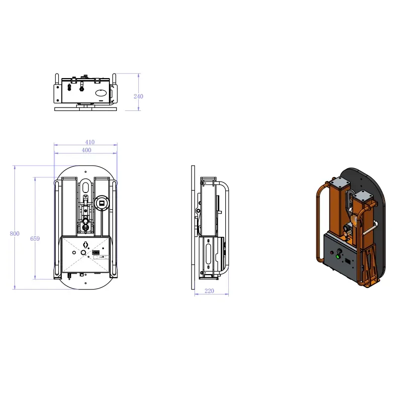 Aardwolf AVBLH380 Vacuum Block Lifter with Handle for controlled block positioning