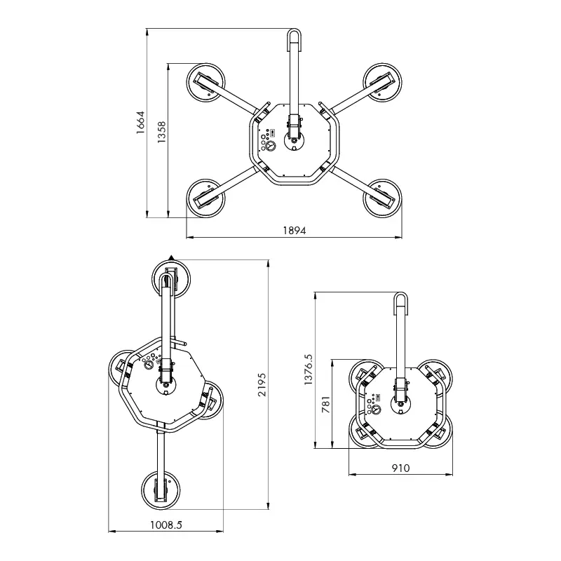 Aardwolf VGG8D Vacuum GlassGrip for high-capacity glass lifting