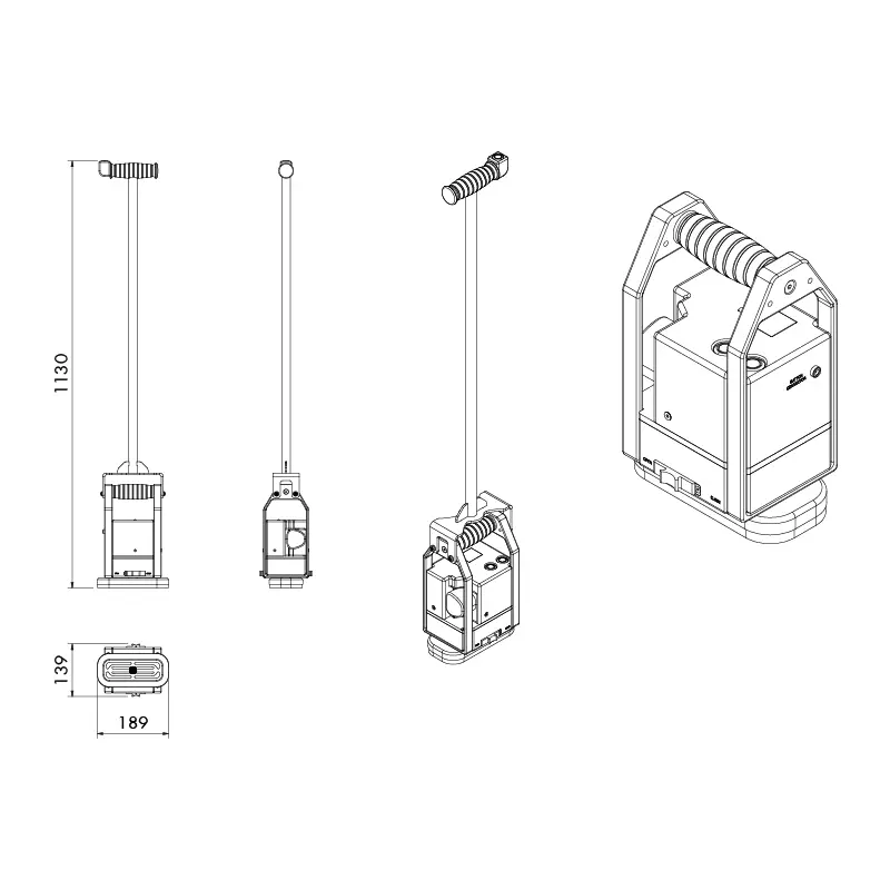 Aardwolf ARV-180E Battery Rotation Vacuum Lifter for mobile panel positioning