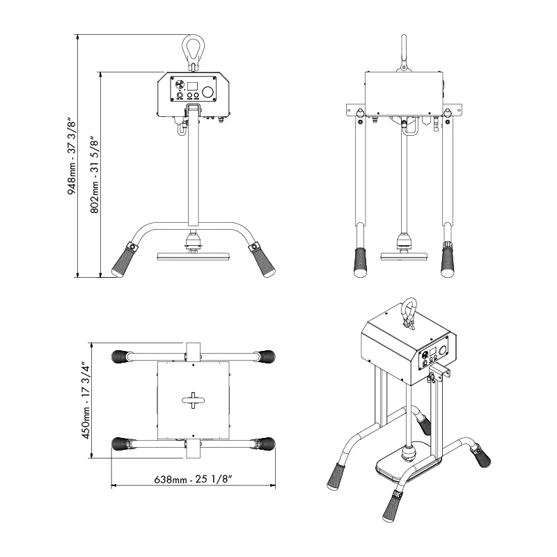 Aardwolf BPL01 Battery Paving Lifter for powered paving stone handling