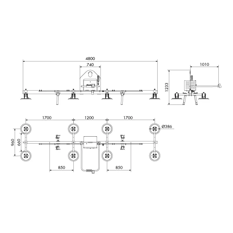 Aardwolf AEVLP8-1000 Electric Vacuum Lifter for larger sheet materials