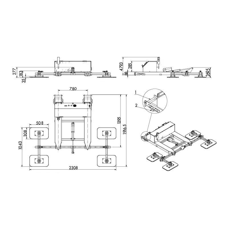 Aardwolf FMVLA Fork-Mounted Vacuum Lifting Attachment for forklift panel handling
