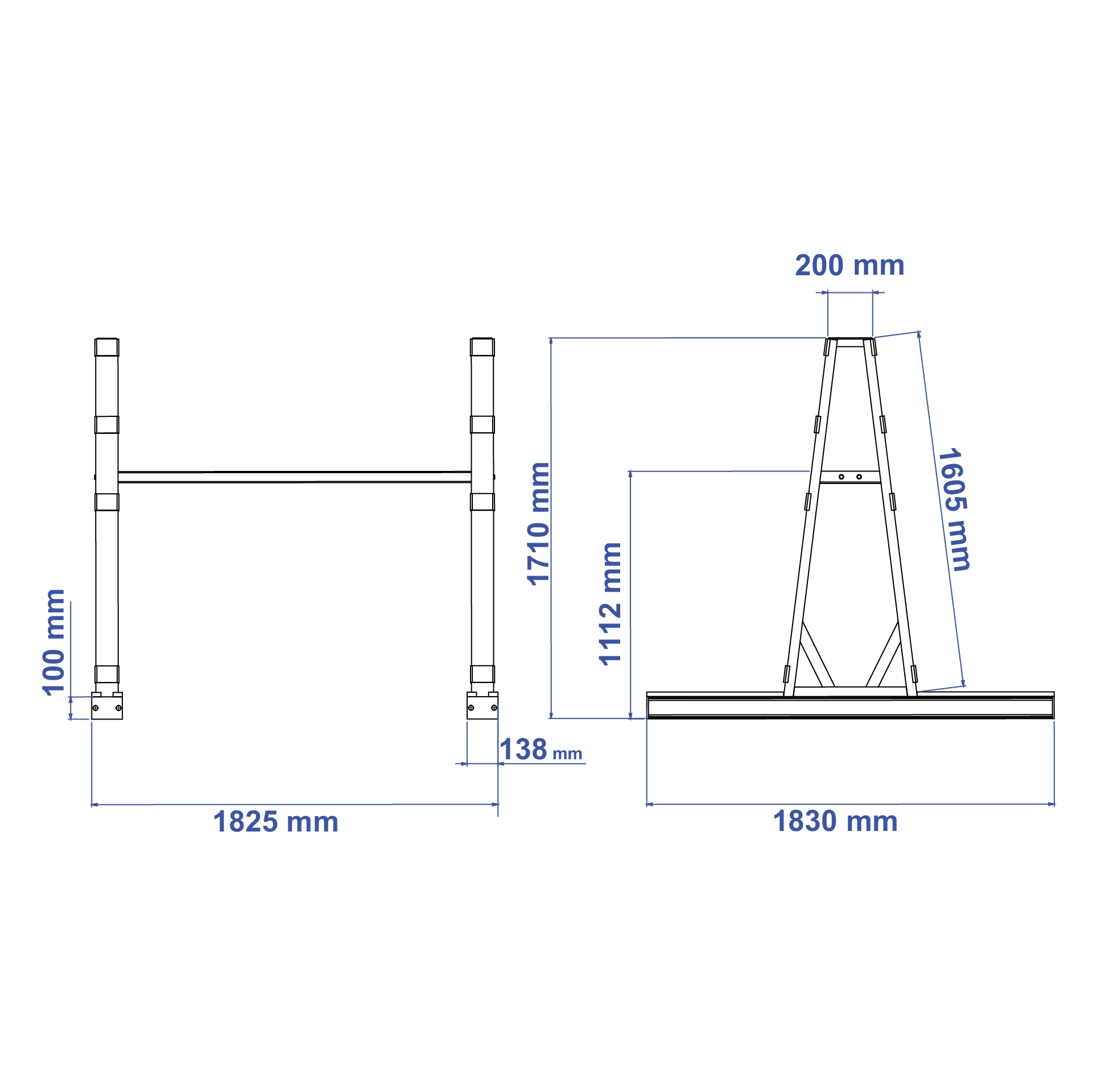 Aardwolf SAF01 Storage A-Frame for stone, glass and panel storage