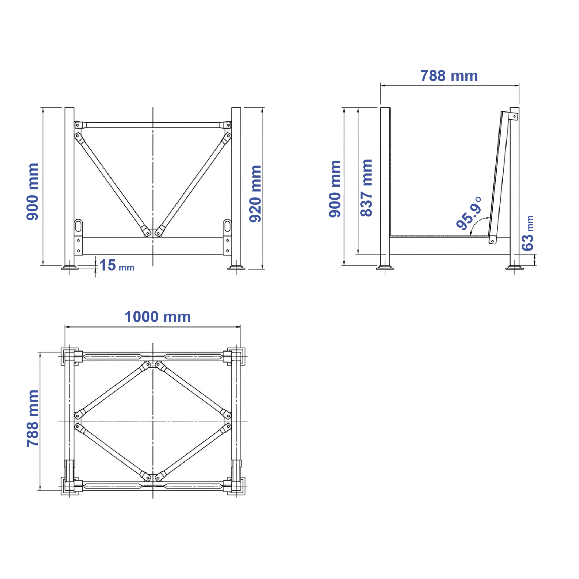 Aardwolf ASTR01 Stackable Rack for space-saving material storage