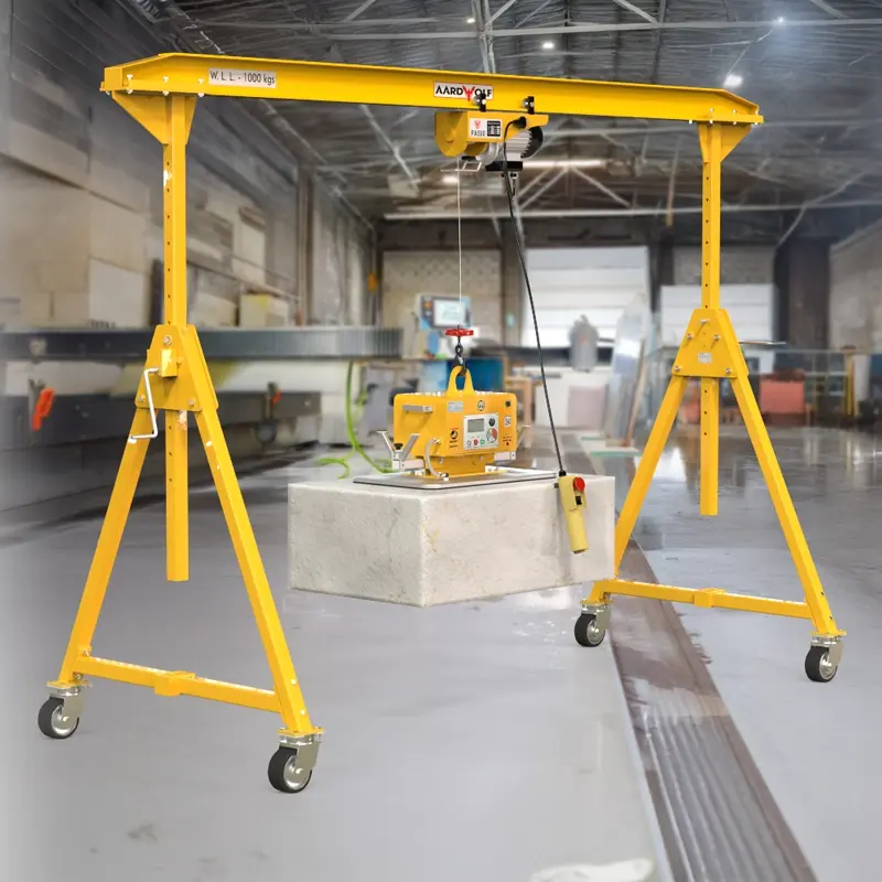 Aardwolf AGC1000 Portable Gantry Crane for mobile workshop lifting