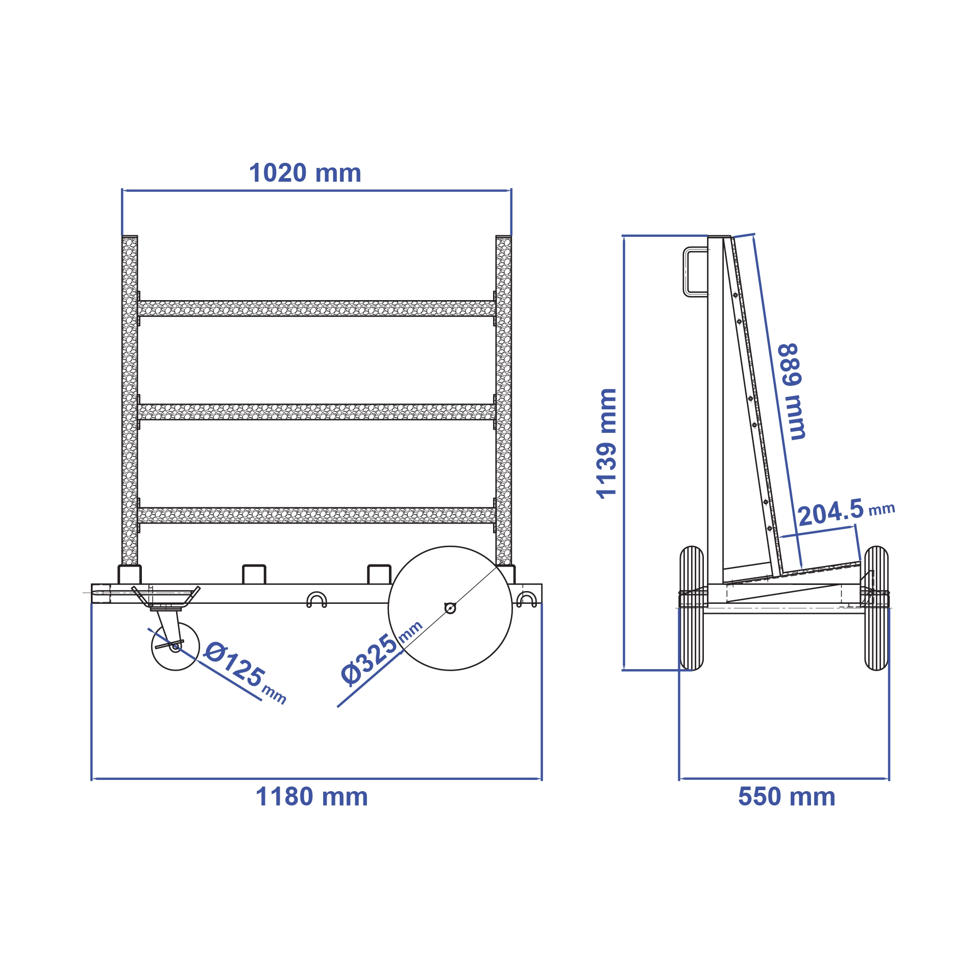 Aardwolf SBSS Single-Side Slab Buggy for controlled stone slab movement