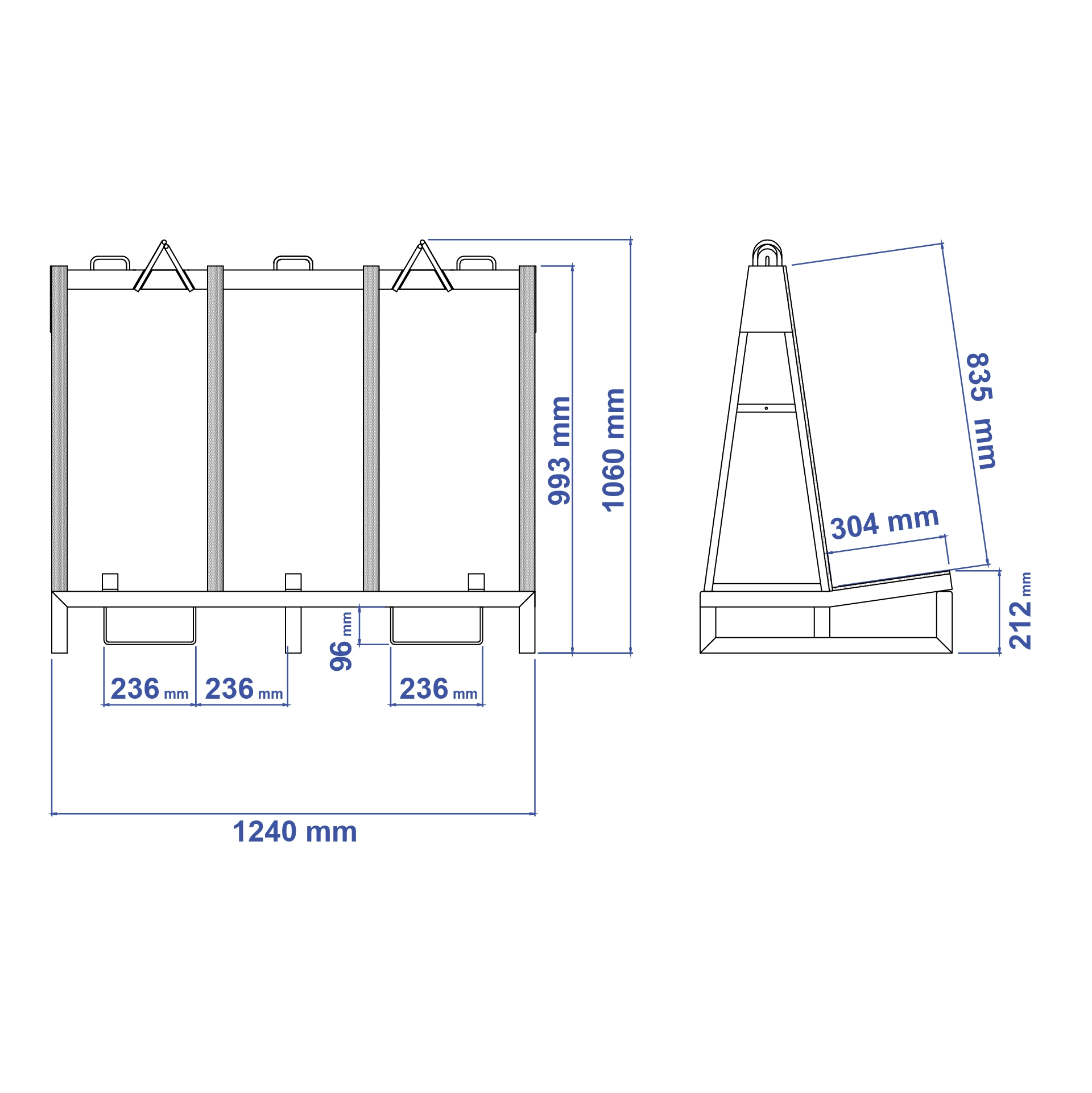 Aardwolf TFDFH2 Top Frame for compatible demountable transport frame systems