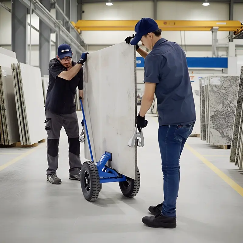 Aardwolf SL60 Self-Locking Trolley for compact stone slab, glass and panel transport