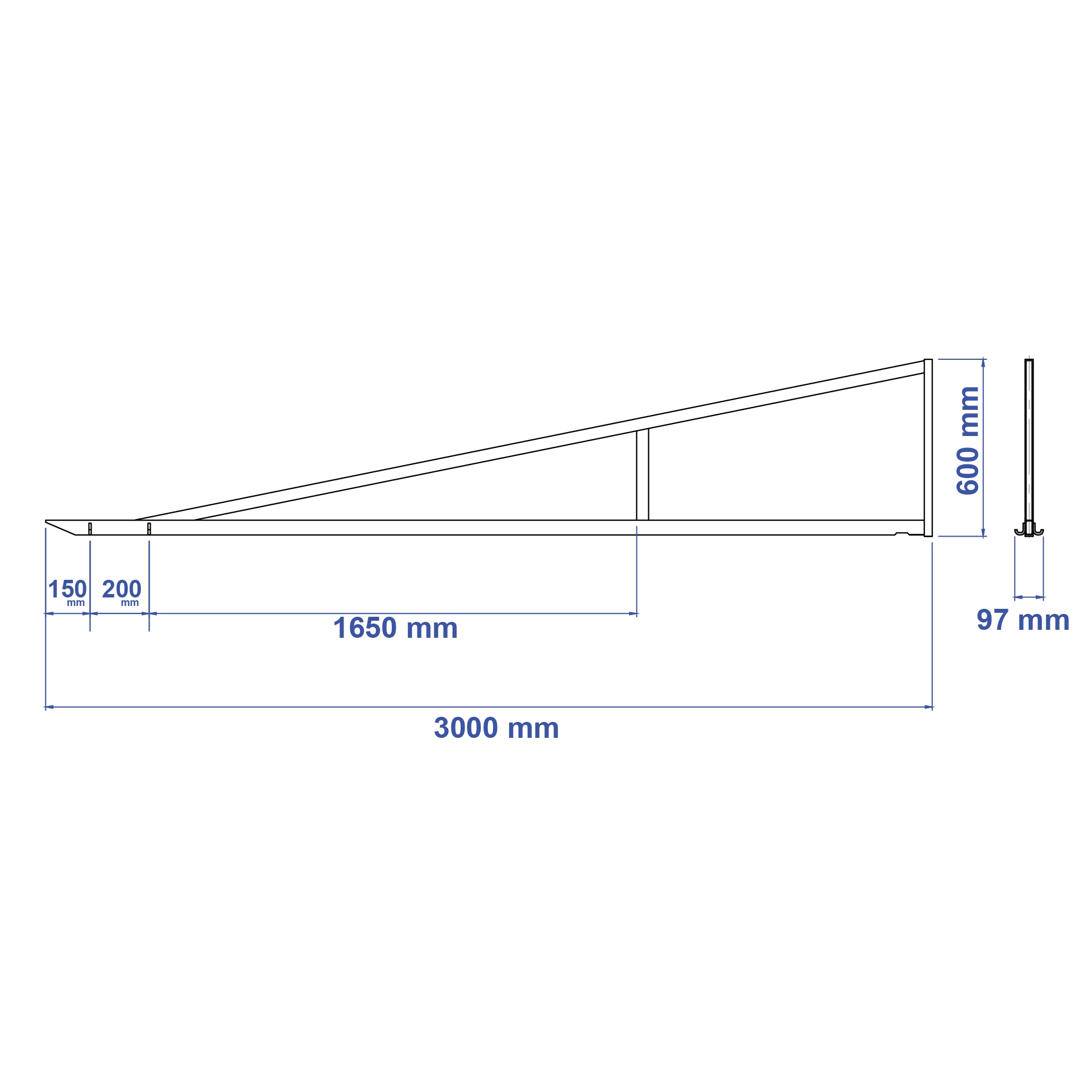 Aardwolf OSA3000 Overhead Swing Arm for organised suspended tool and hose support