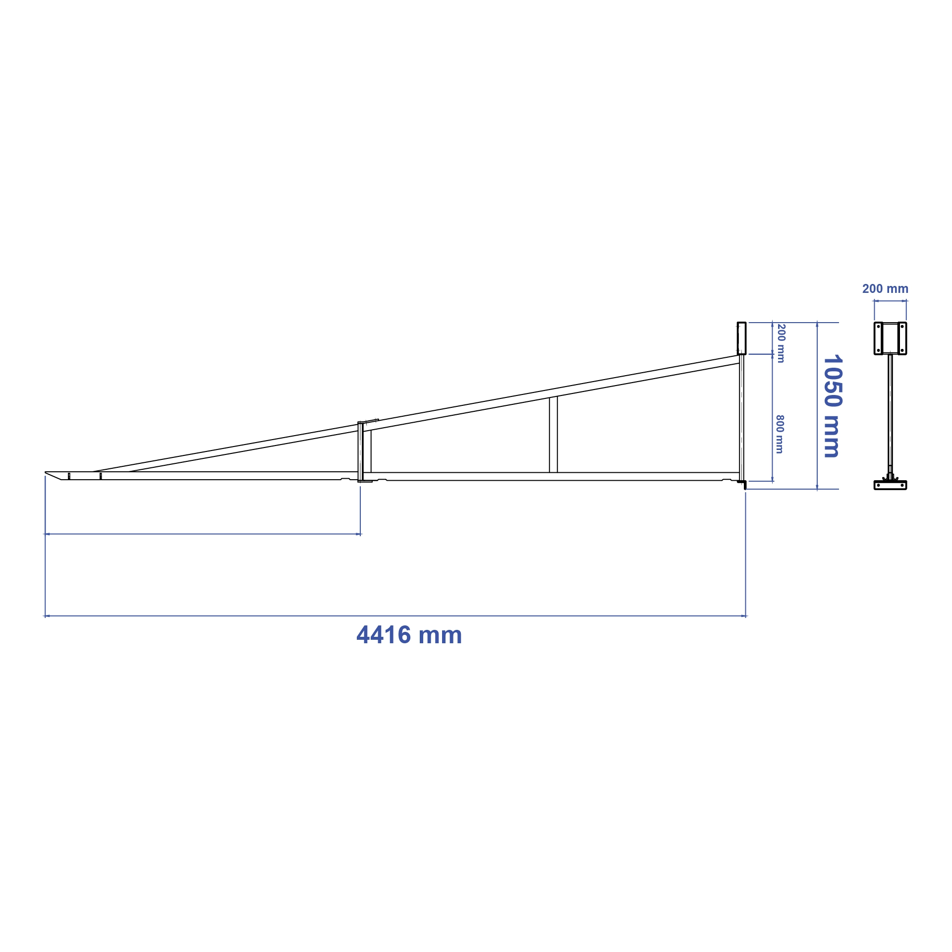 Aardwolf OSA4400 Overhead Swing Arm for extended workshop tool and hose support
