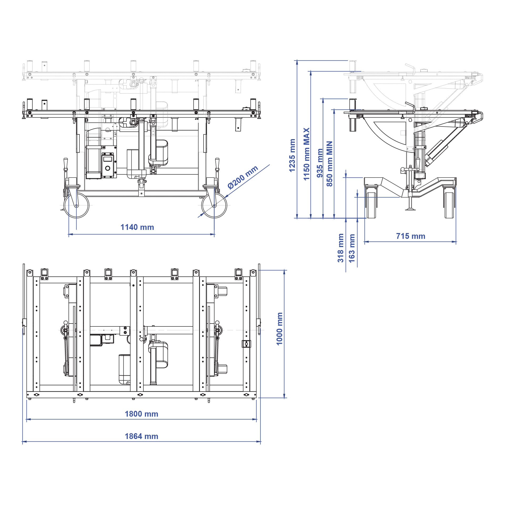 Aardwolf AAKIC Kitchen Installation Cart for stone worktops, countertops and large panels