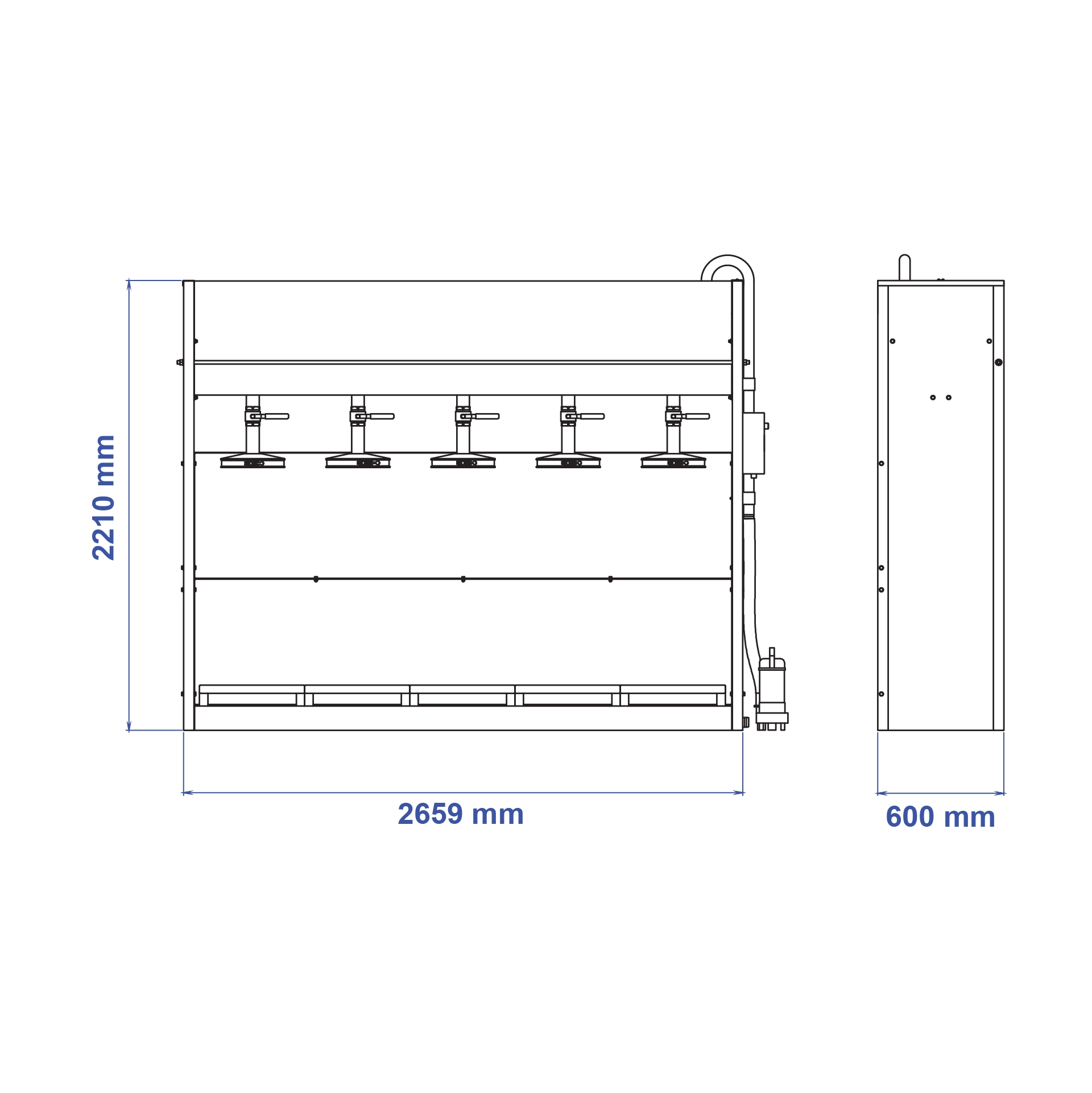 Aardwolf ASDF1 Sludge Dehydrator Filter for stone fabrication wastewater and sludge management