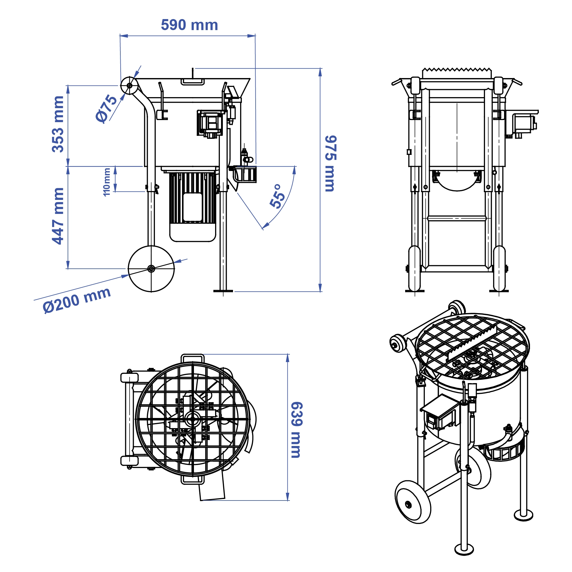 Aardwolf MML40 Compact Mortar Mixer for installation, repair and site work