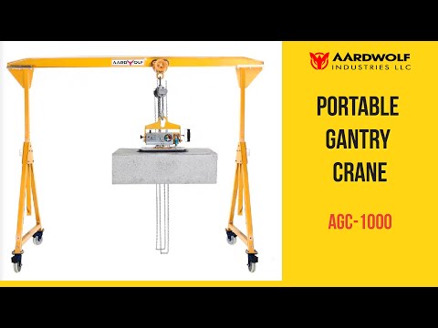 Portable Gantry Crane  product demonstration video thumbnail - Watch tutorial on YouTube